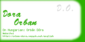dora orban business card
